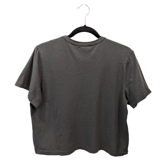 Denim Forum Gray Vintage Crop Tee - Picture 2 of 4